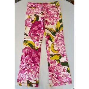 VTG Floral Fairy Pants Wide Leg Teacher Maximalism Hippie Boho 60s 70s 31x31